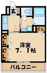 ラフィネ堀之内の物件間取画像